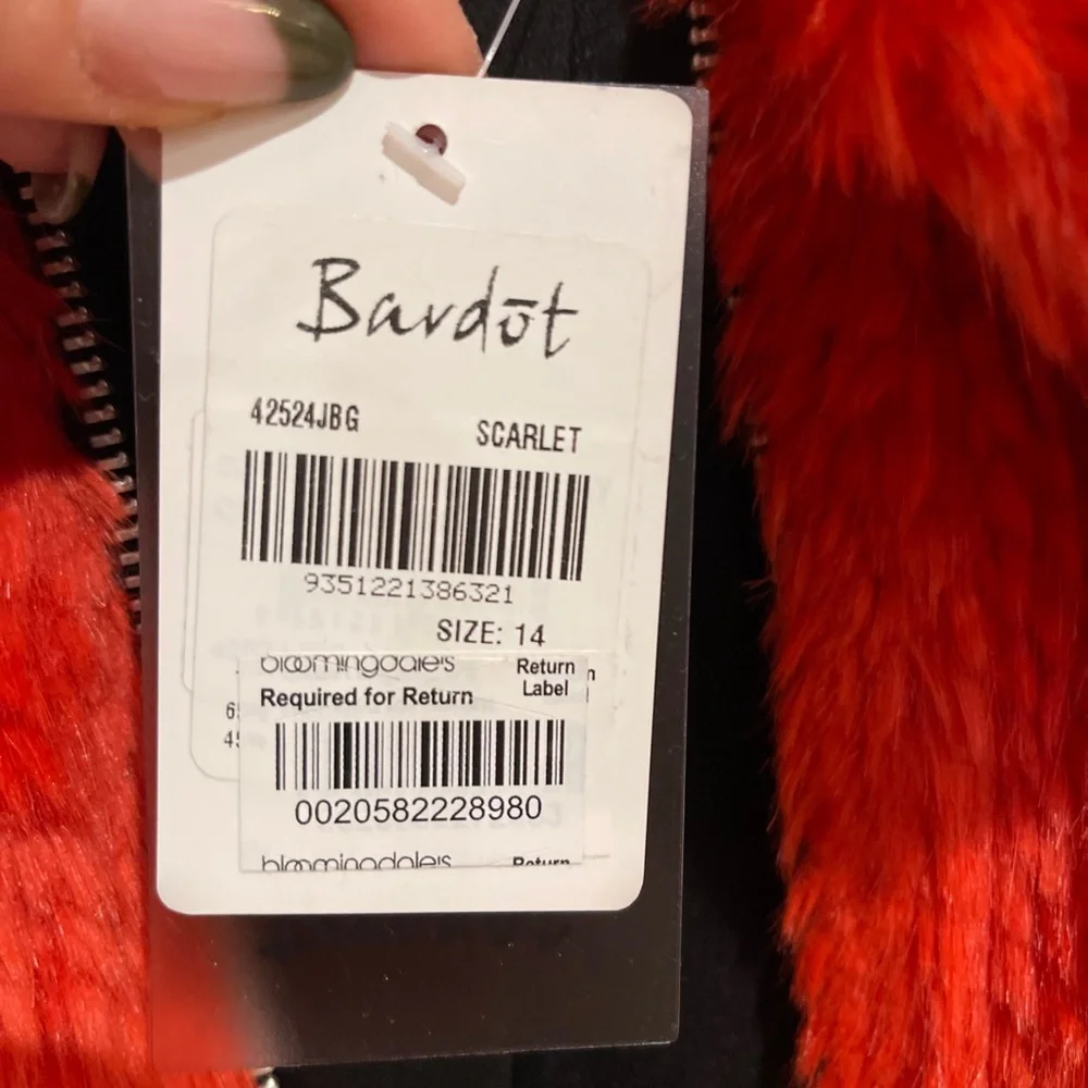 Bardot Junior Girl's Queenie BomberJacket (Big Kids) Size 14 NWT Bloomingdale’s - Picture 5 of 8